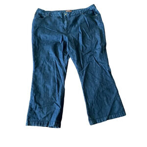 Liz & Me Womens Jeans Plus Sz 9 Average Pockets Straight Blue High Rise Casual